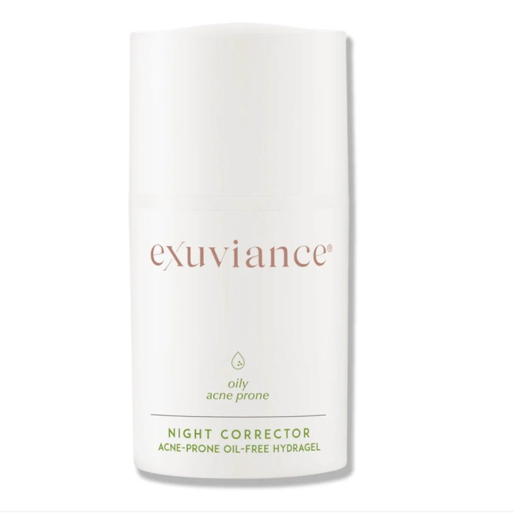 Exuviance Focus Night Corrector hydrate, enhance radiance, target oily skin